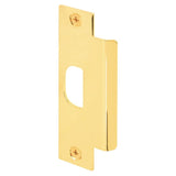 Defender Security U 9428 Strike Plate, 4-7/8 in L, 1-1/4 in W, Steel, Brass