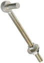 National Hardware N130-708 Bolt Hook, 7/8-9 Thread, 11-1/2 in L Thread, 13.48 in L, Steel, Zinc, 240 lb Working Load