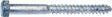 Midwest Fastener 05571 Lag Screw, 5/16-9 Thread, 3-1/2 in OAL, 2 Grade, Galvanized Steel, SAE Measuring