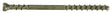 Camo 345128 Deck Screw, #7 Thread, 1-7/8 in L, Trim Head, Star Drive, Carbon Steel, ProTech-Coated, 350/PK