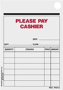 Centurion REC PAD-G Sales Slip Receipt Pad, Multi-Purpose