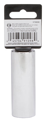 Vulcan MT6528541 Drive Socket, 13/16 in Socket, 1/2 in Drive, 12-Point, Chrome Vanadium Steel, Chrome