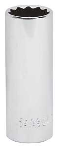 Vulcan MT6528541 Drive Socket, 13/16 in Socket, 1/2 in Drive, 12-Point, Chrome Vanadium Steel, Chrome