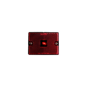 Hopkins B423R 2 - 3/4" Rectangle  Clearance/Side Marker w/ reflex, Red