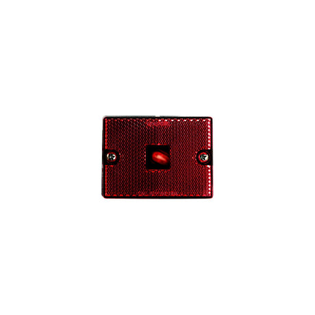 Hopkins B423R 2 - 3/4" Rectangle  Clearance/Side Marker w/ reflex, Red
