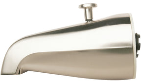 Plumb Pak PP825-31BN Bathtub Spout, 16.9 in L, 3/4 in Connection, IPS, Brushed Nickel, For: 1/2 in or 3/4 in Pipe