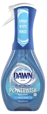 Dawn Platinum 52364 Dish Soap Spray, 16 oz Bottle, Liquid, Fresh, Colorless