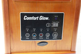 Comfort Glow Quartz Electric Heater, 15A, 120V, 1500W, 5120 BTU, 8 Elements, Auburn Oak Wood Cabinet