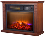 Comfort Glow Electric Fireplace, 750/1500 Watt, 3 Quartz Elements, Vintage Oak