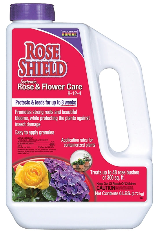 Bonide Rose Shield 946 Insecticide and Feed, Granules, 6 lb