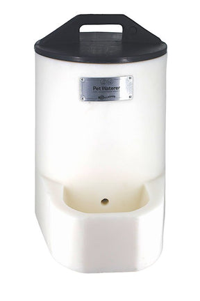 Gallagher A1001 Dog Waterer, One-Size, 5 gal Volume, Polyethylene, White