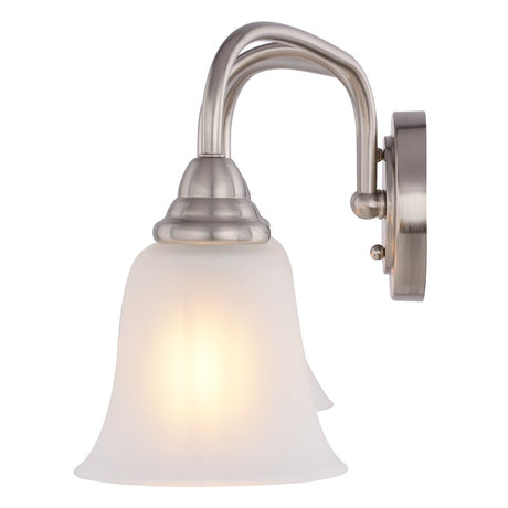 Boston Harbor LYB130928-3VL-BN Vanity Light Fixture, 60 W, 3-Lamp, CFL Lamp, Steel Fixture, Brushed Nickel Fixture