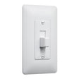TayMac Masque White 1 gang Plastic Toggle Wall Plate 5 pk