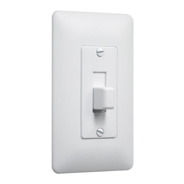 TayMac Masque White 1 gang Plastic Toggle Wall Plate 5 pk