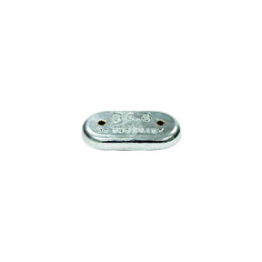 Oval Zinc W/2 Holes 9″ X 4″
