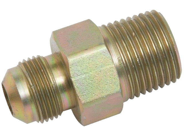 BrassCraft PSCFT-10 Adapter, 3/8 in, Flare x MIP, Brass, Chromate-Coated, 3/8 in OD