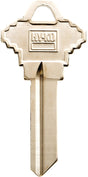 Hy-Ko 11010SC4 Key Blank, Brass, Nickel, For: Schlage Cabinet, House Locks and Padlocks, Pack of 10