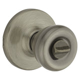 Kwikset 300T5RCLRCSBX Privacy Door Knob, Antique Brass