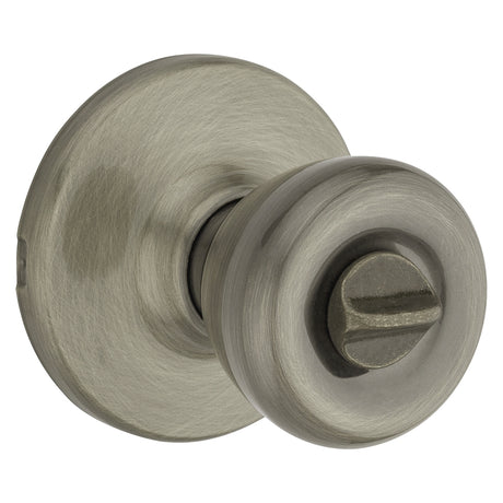 Kwikset 300T5RCLRCSBX Privacy Door Knob, Antique Brass