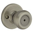 Kwikset 300T 5RCLRCSBX Privacy Lockset, Antique Brass