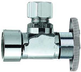 Plumb Pak PP20050LF Shut-Off Valve, Angle Valve, 3/8 x 3/8 in Connection, FIP x Compression, Brass Body