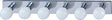 Boston Harbor V5CH06 Vanity Bar Fixture, 100 W, 6-Lamp, G Lamp, Steel Fixture, Chrome Fixture, Chrome Fixture