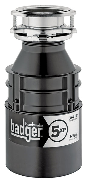 InSinkErator 75993 Garbage Disposal, 26 oz Grinding Chamber, 0.75 hp Motor, 120 V, Steel, 3 Years Warranty
