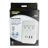PowerZone ORSUC418 Surge Protector, 4-Outlet