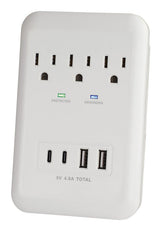 PowerZone ORSUC418 Surge Protector, 4-Outlet