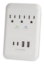 PowerZone ORSUC418 Surge Protector, 4-Outlet