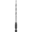 DEWALT DW2538 Drill Bit, 11/64 in Dia, 3-1/2 in OAL, Countersink, Spiral Flute, 2-Flute, 1/4 in Dia Shank, Hex Shank