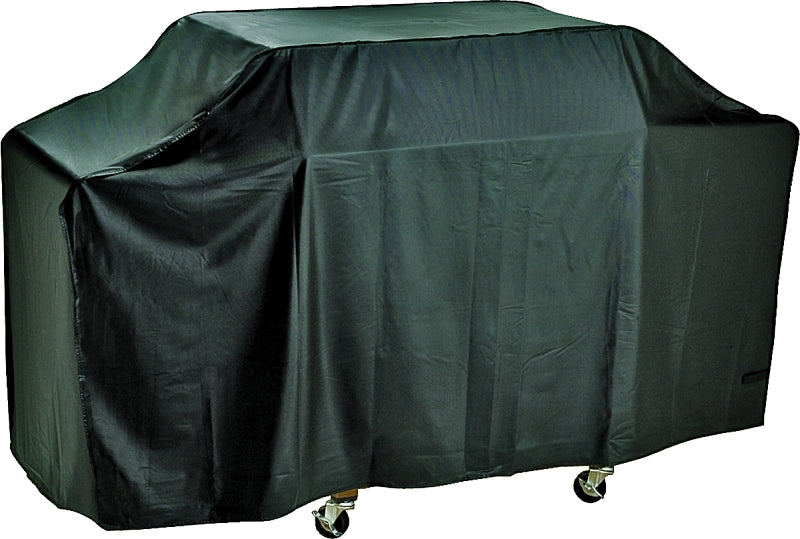 Omaha SPC01-123L Grill Cover, 22 in W, 37 in H, Vinyl, Black