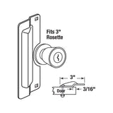 Defender Security U 9500 Latch Shield, 7 in L, 3 in W, Steel