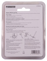 ProSource FE-50670-PS Furniture Leg Tip, Round, Rubber, Black, 1/2 in Dia, 3/4 in H