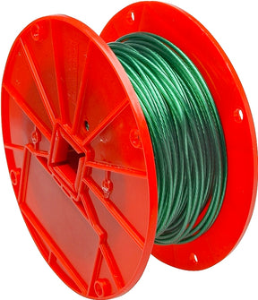 Campbell 7000197 Aircraft Cable, 1/16 in Dia, 250 ft L, 28 lb Working Load, Iron, Vinyl-Coated