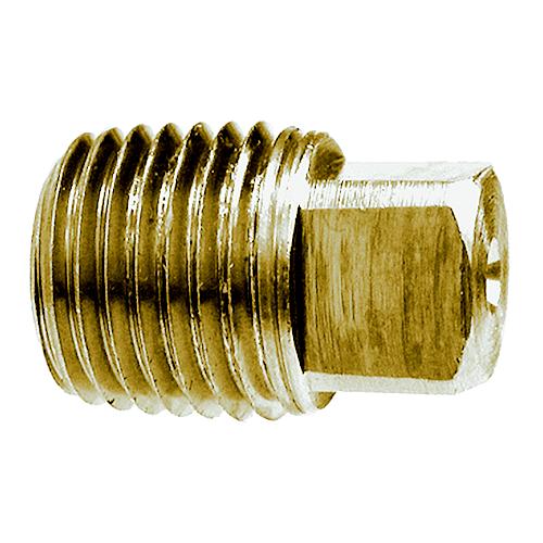 1/8 Brass Sq Head Pipe Plug