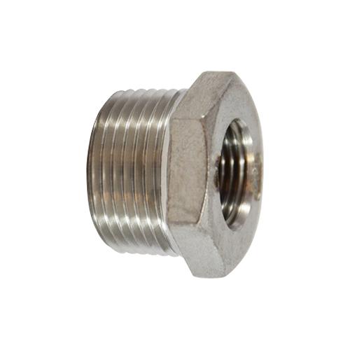 64509 304 Stainless Steel Hex Bushing, 3/4" x 1/2"