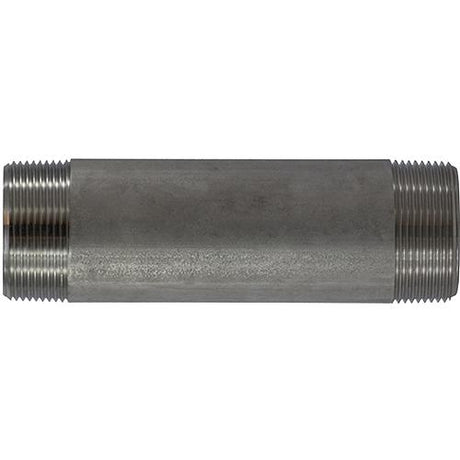 70140 316 Stainless Steel Nipple, 1-1/2" x Close
