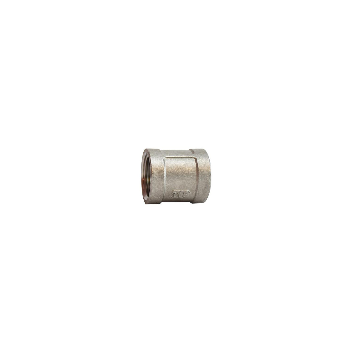 74416 316 Stainless Steel Coupling, 1-1/4"