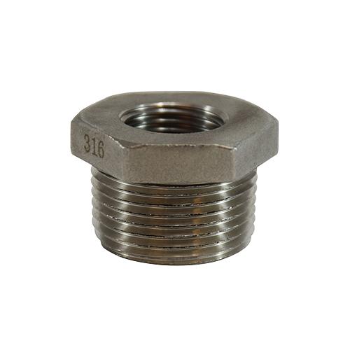 74524 316 Stainless Steel Hex Bushing, 1-1/2" x 1-1/4"