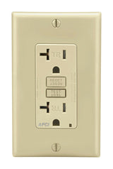 Leviton Decora 20 amps 125 V Ivory AFCI Outlet 5-20R 1 pk