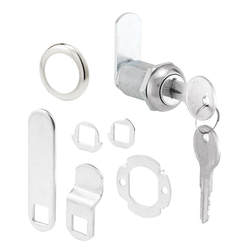 Defender Security U 9945KA Drawer and Cabinet Lock, Keyed Lock, Y11 Yale Keyway, Stainless Steel, Chrome-Plated