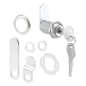Defender Security U 9945KA Drawer and Cabinet Lock, Keyed Lock, Y11 Yale Keyway, Stainless Steel, Chrome-Plated