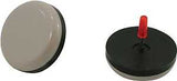 Shepherd Hardware 9469 Furniture Pad, Round, 7/8 in Dimensions, Polyethylene, Black/Tan, 8/PK