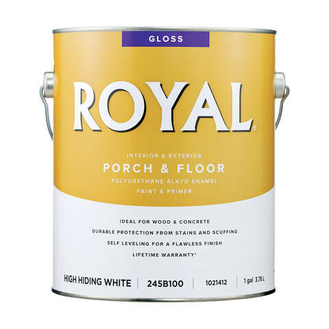 Royal Gloss High-Hiding White Porch & Floor Alkyd Enamel 1 gal, Pack of 2