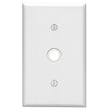 Leviton White 1 gang Plastic Cable/Telco Wall Plate 1 pk