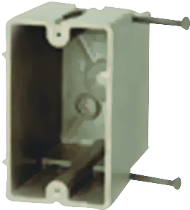 fiberglassBOX 1098-N Electrical Box, 1-Gang, Fiberglass Reinforced Polyester BMC, Beige/Tan, Wall Mounting
