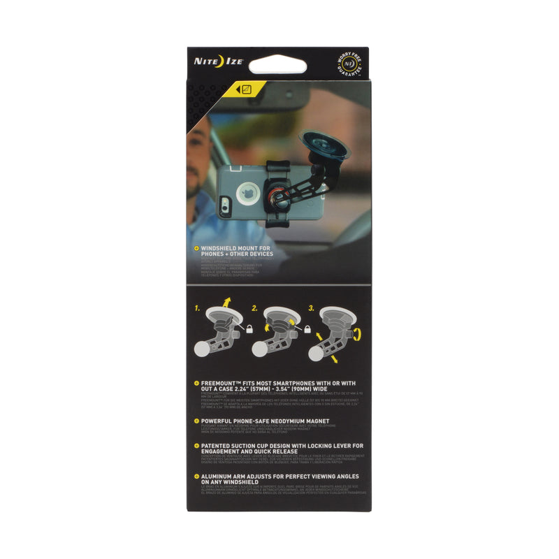 Nite Ize Steelie Black/Silver Windshield Cell Phone Mount For All Mobile Devices