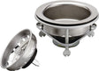 Plumb Pak PP5416 Basket Strainer, Stainless Steel, For: 3-1/2 in Dia Opening Sinks