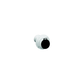 3″ Exhaust Thru-Hull, White w/Flapper